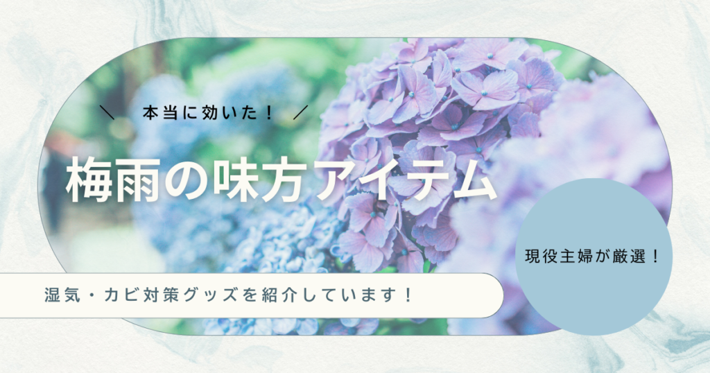 主婦が選ぶ！梅雨の味方たち｜本当に効いた湿気＆カビ対策アイテム
