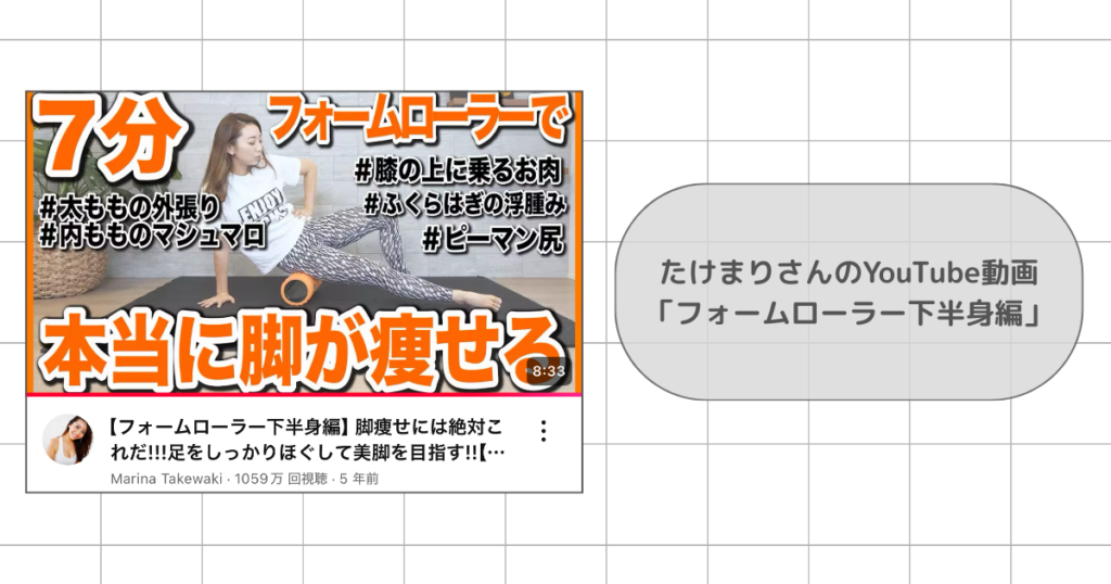 フォームローラーで痩せるのか検証レポ｜参考にした動画