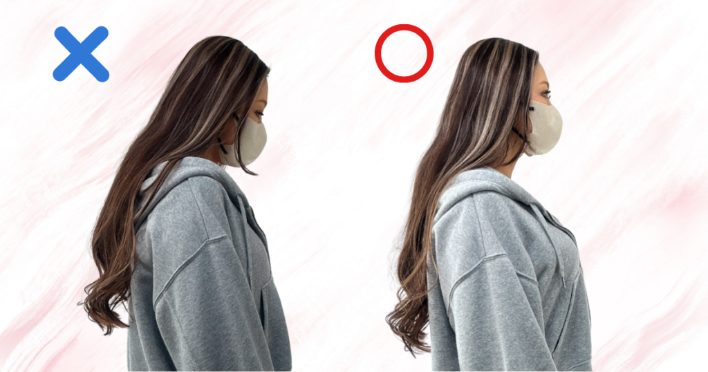 不意打ちブサ見え写真の対策法｜①姿勢を正す