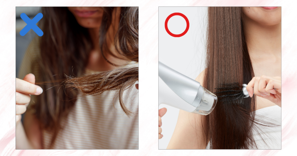不意打ちブサ見え写真の対策法｜②ヘアケアをする